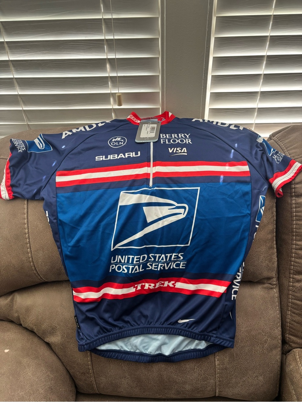 USPS DRI-FIT TRAM JERSEY SZ LG
